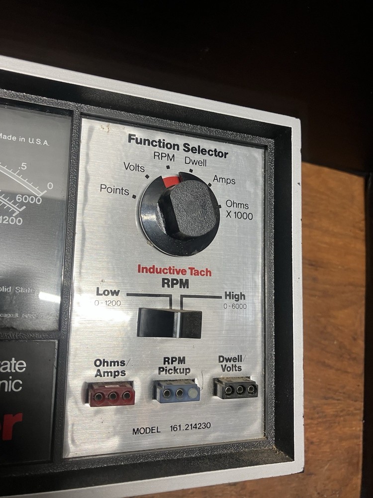 Sears Model 161.214230 Solid State Electronic Engine Analyzer Vintage Untested
