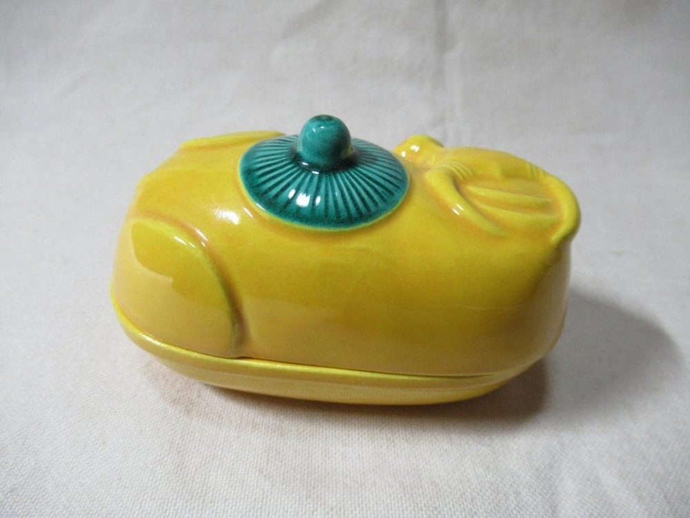 Japanese Ceramic Incense Container Rustic Motif Traditional Display Decor
