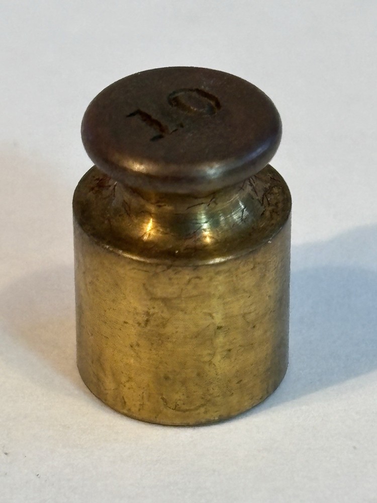 10g Replacement Brass Scale Weight Vintage    #5