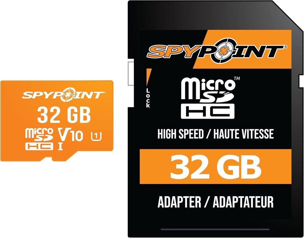 SPYPOINT 32GB Micro SD Card Class 10 for Trail & Game Cameras