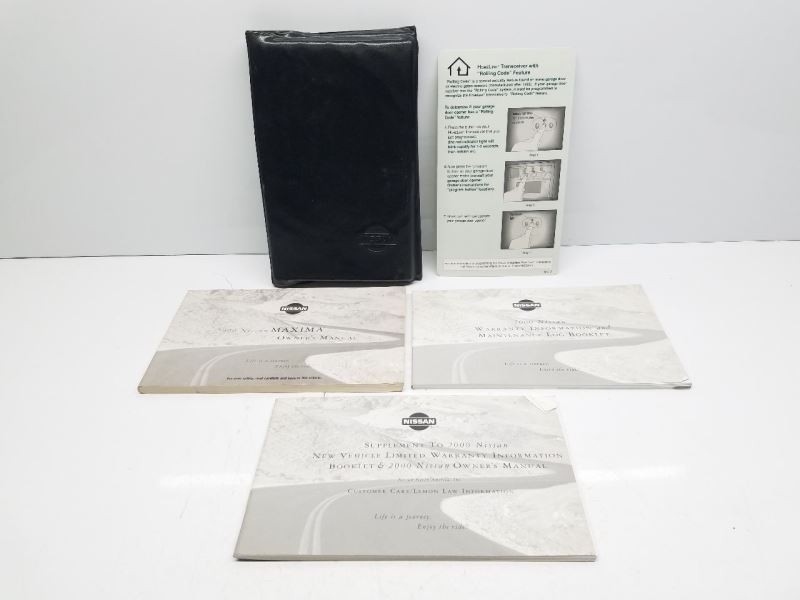 Owners Manual Fits 2000 Nissan Maxima OEM