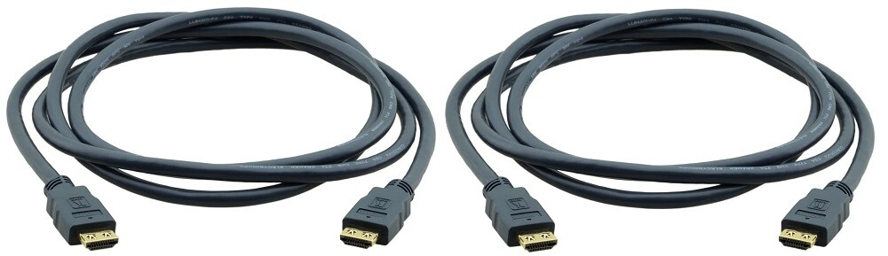Kramer C-HM/HM-3-TWO-K 3' HDMI Cable 2 Pack