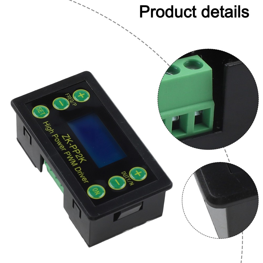 Pulse Generator with Adjustable Duty Cycle High Power Driver Wide Voltage Range
