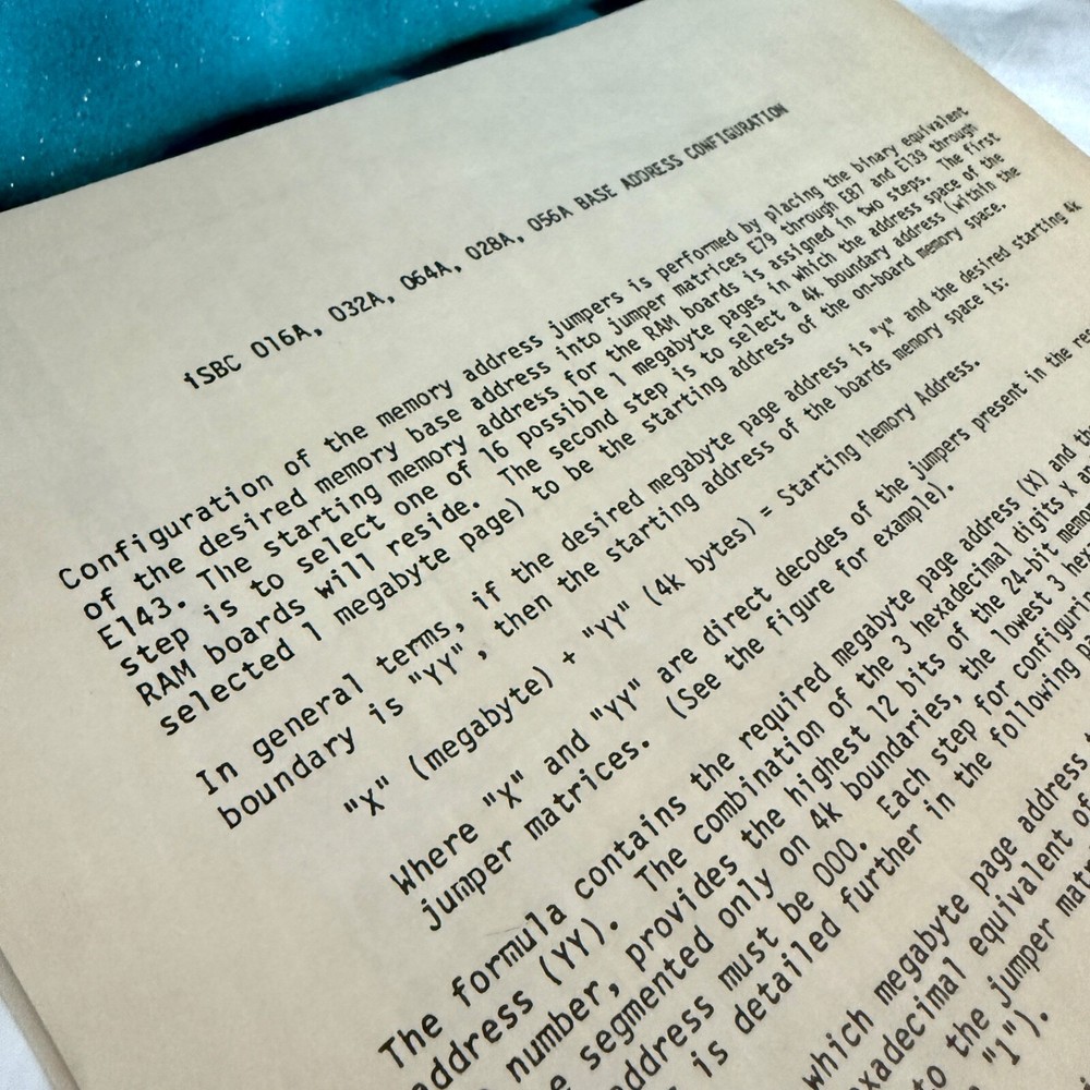 Intel SBC iSBC 028A Vintage Computer Board