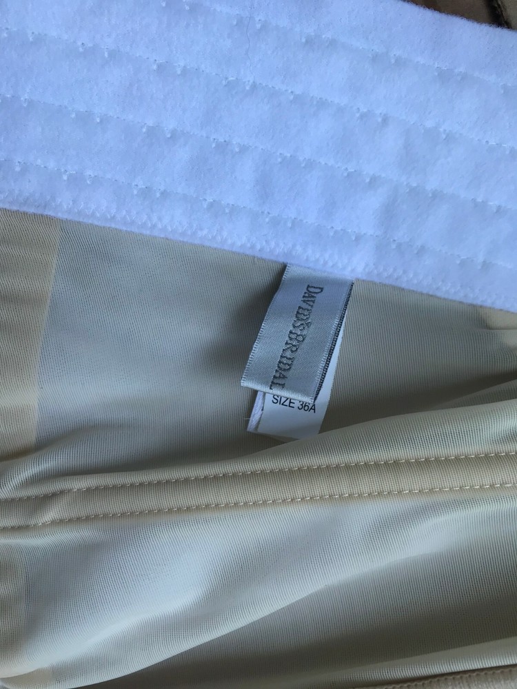 Davids Bridal White Bustier #7643 Size 36A