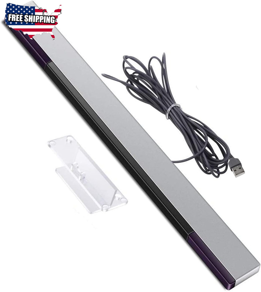 USB Sensor Bar for Wii, Replacement Wired Infrared Ray Sensor Bar