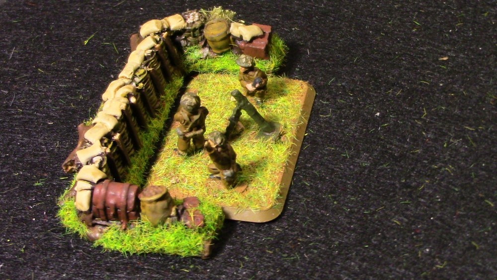 🔥 15mm Pro-Painted Baueda WW2 Dug out emplacement Medium#5