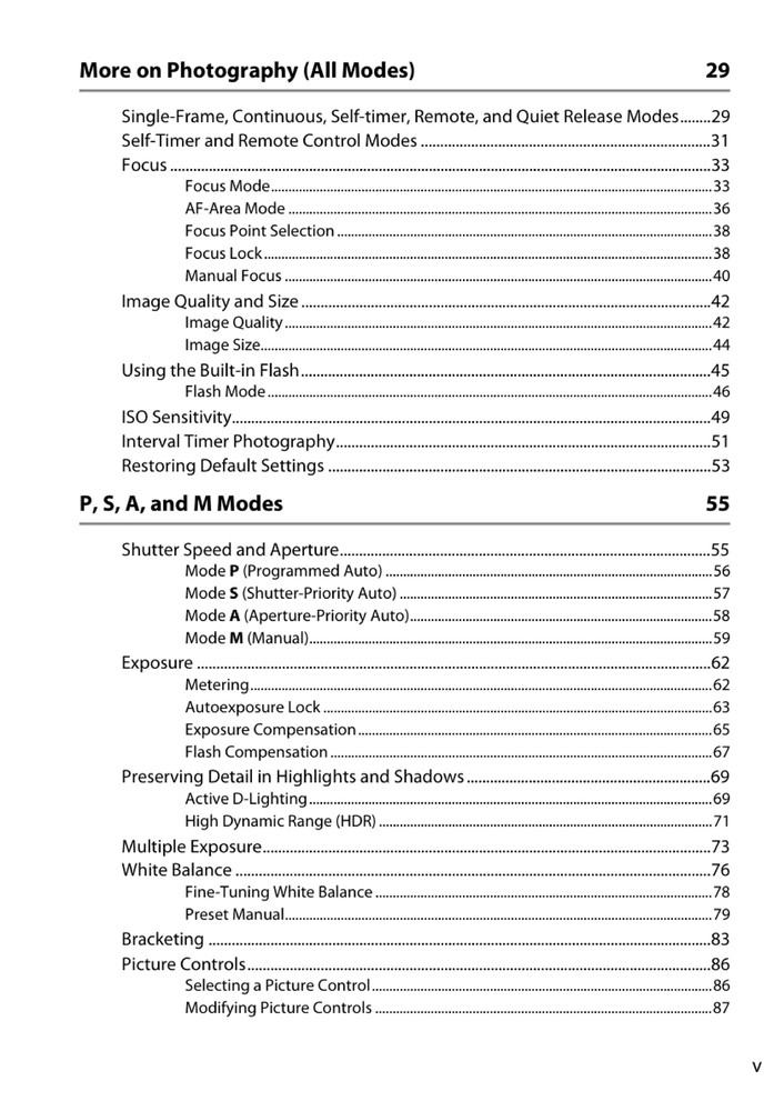 Nikon D5200 — User Reference Manual Guide — 1/2 Size, 5.5" x 8.5" Small Compact