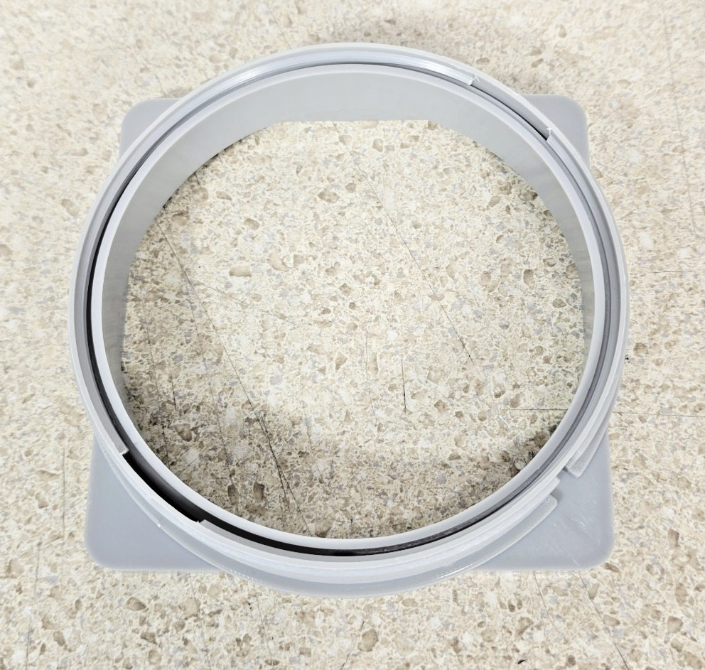 Everbilt Watershield Shower System 4 in. Brushed Nickel Square Grid Drain Grate