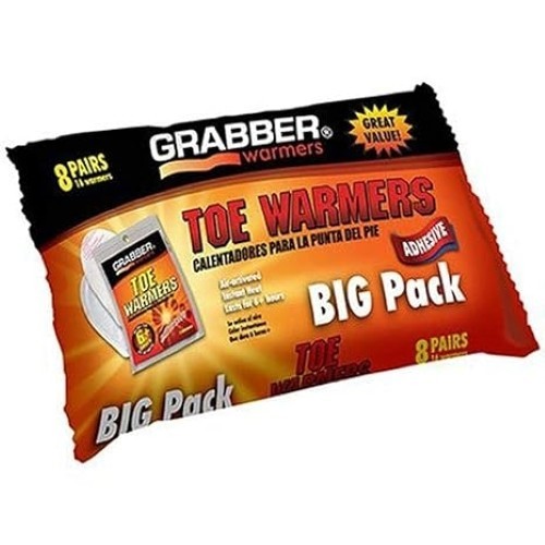 Grabber Game Day Toe Warmer 8 Pair Value Pack