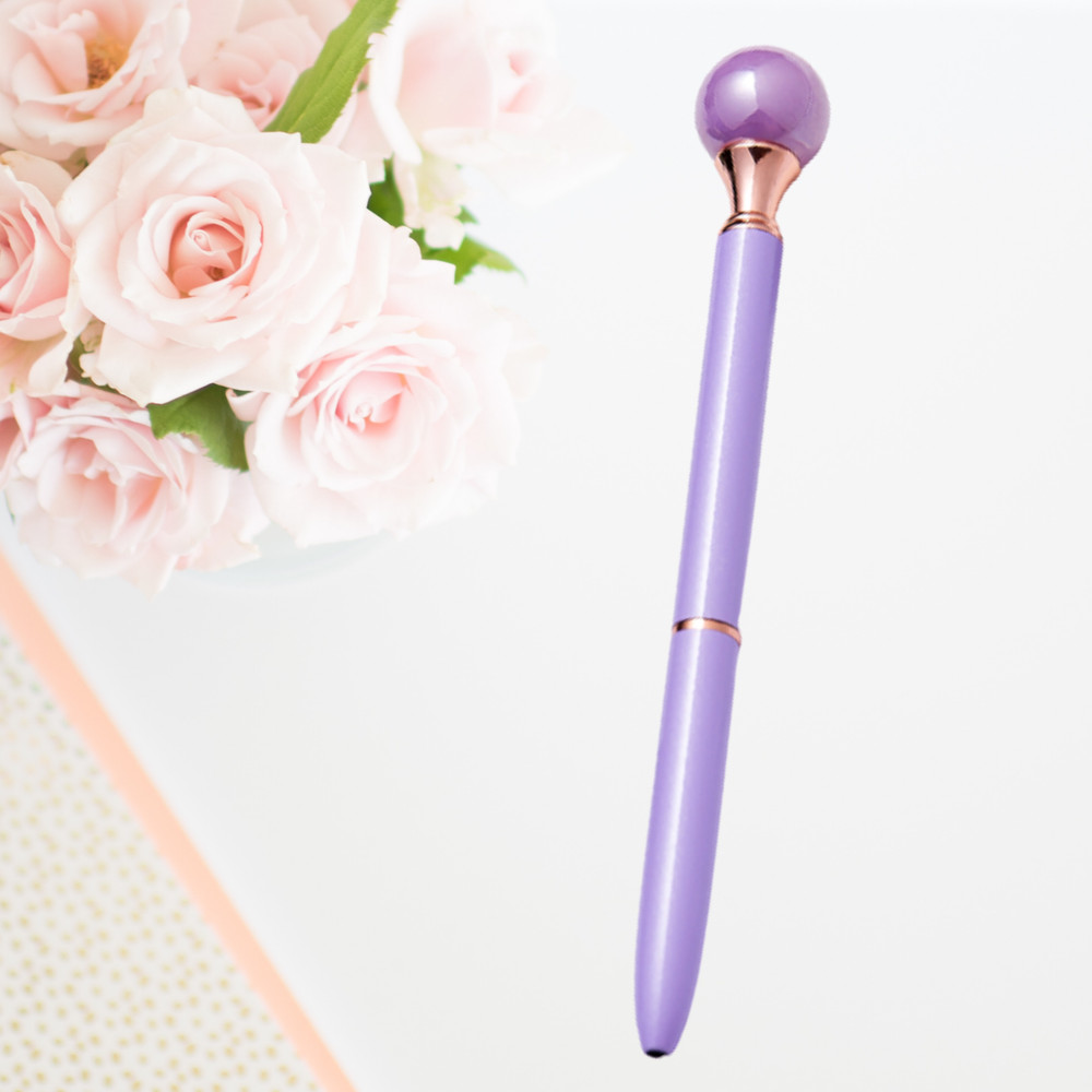 Pastel Ballpoint Pen Black Ink Decorative Metal