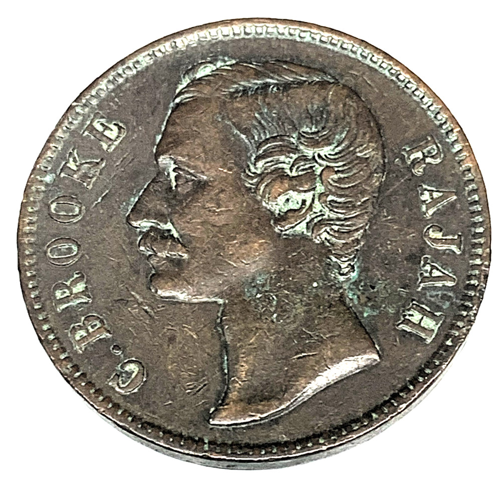 # C2703    SARAWAK    COIN,     ONE CENT   1886