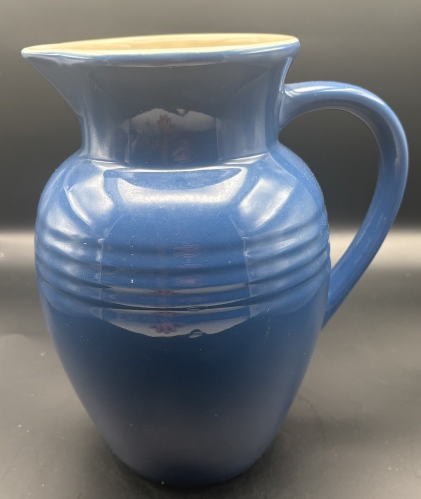 Le Creuset Stoneware Vintage Pitcher Blue