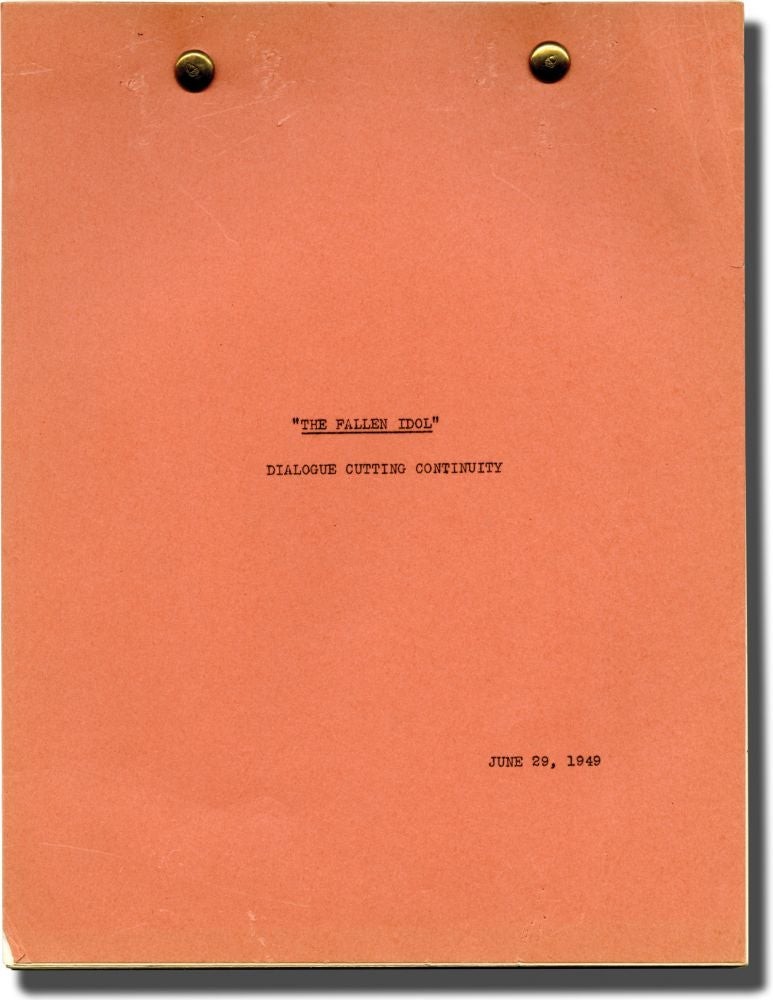 Carol Reed FALLEN IDOL Original post-production script for the US #135959