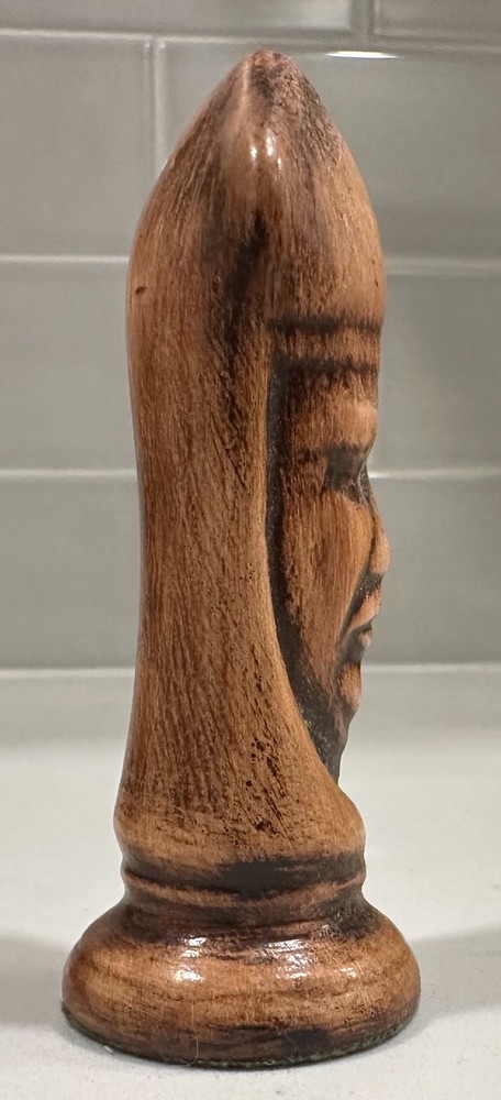 Vintage Duncan Mold Glazed Ceramic Chess Piece: Bishop