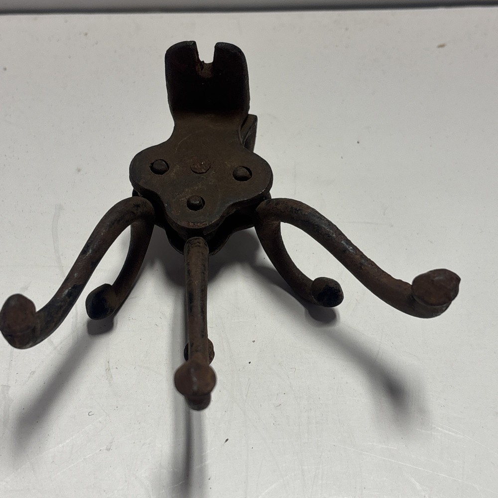 Victorian Multi 3 Hook - Iron Hanging On Wall