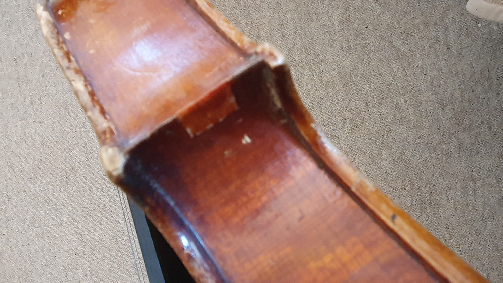 nicely flamed old 3/4 Violin violon