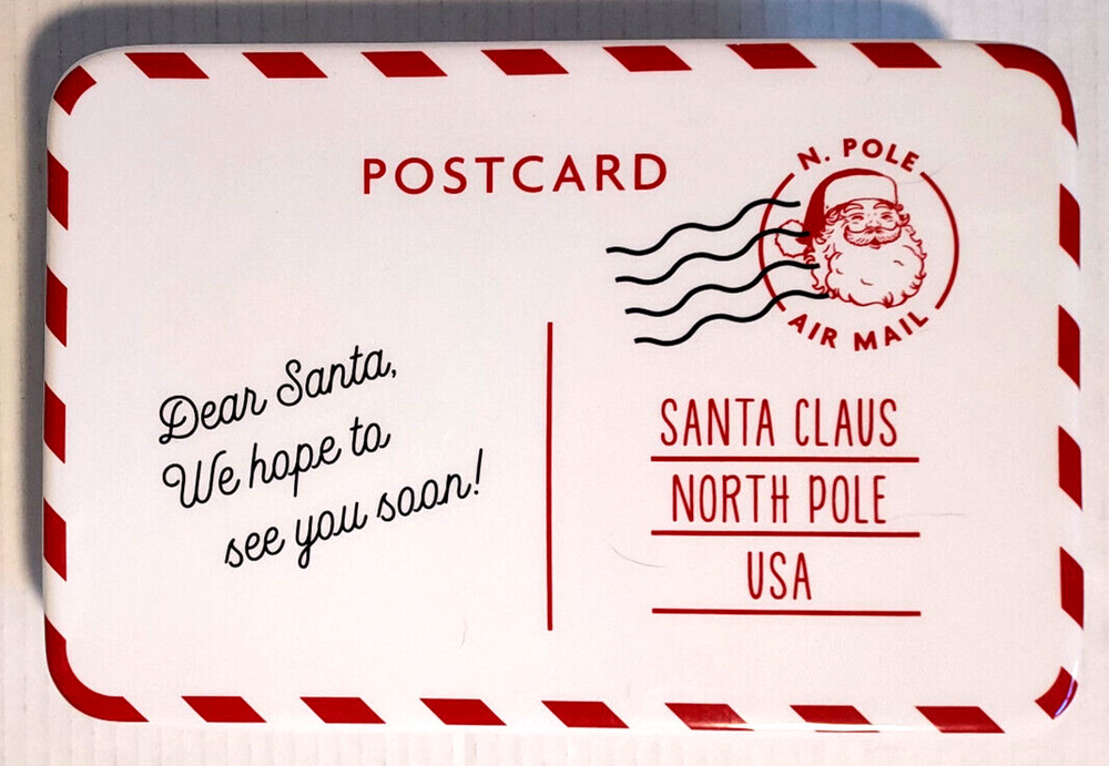 Santa North Pole Cake Cupcake Stand Ceramic Footed 7" x 10.5" - Target Exclusive