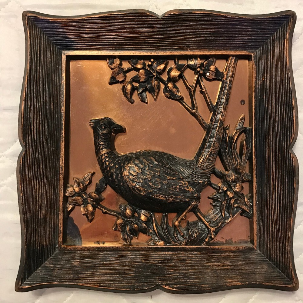 Coppercraft Guild Pheasant Copper 3D wall plaque