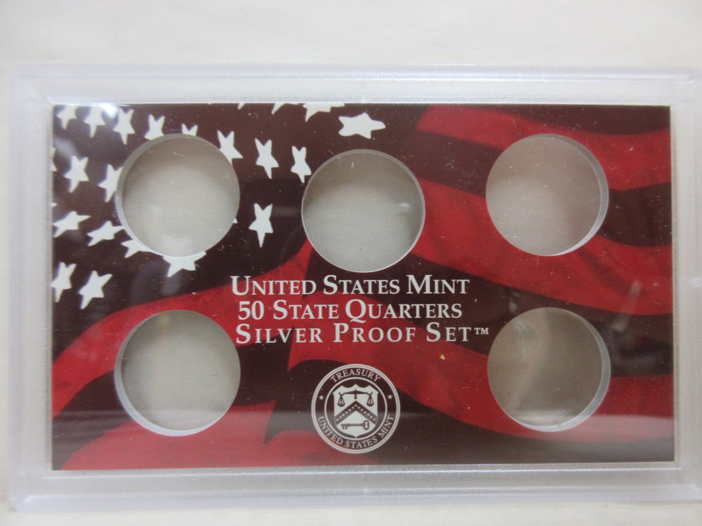 EMPTY PACKAGING Box Lenses & COA for 2003 United States Mint Silver Proof Set