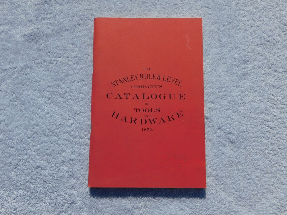 1870 STANLEY RULE & LEVEL CO. Tool Catalog - E.A. Stearns Ivory Rules, Planes