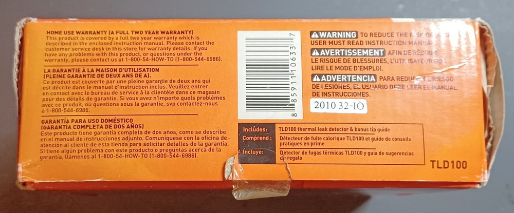 Black & Decker Thermal Leak Detector TLD100