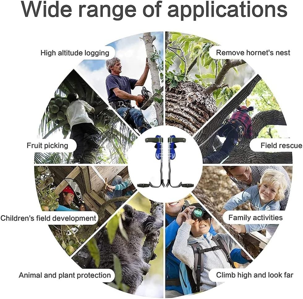 Stainless Steel Tree Climbing Spikes Set