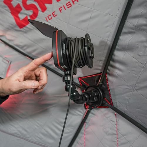 Eskimo 41943 E-Hub Camera Mount for Ice Shelters - Black, Flexible
