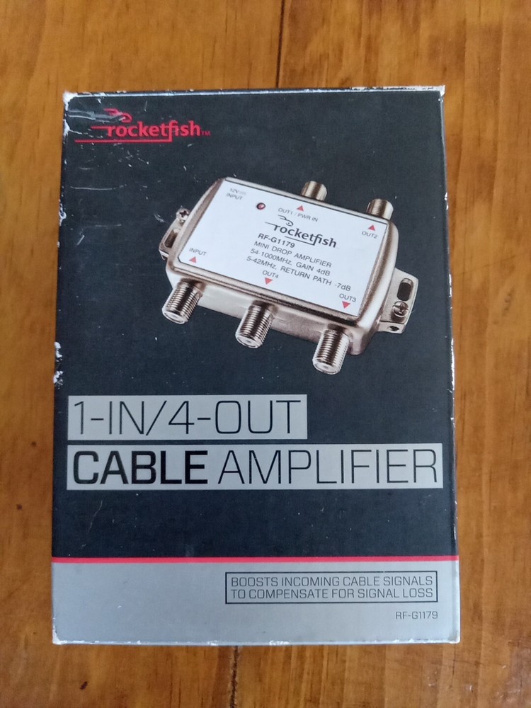 Rocketfish RF-G1179 Bidirectional Mini Drop Amplifier - Silver