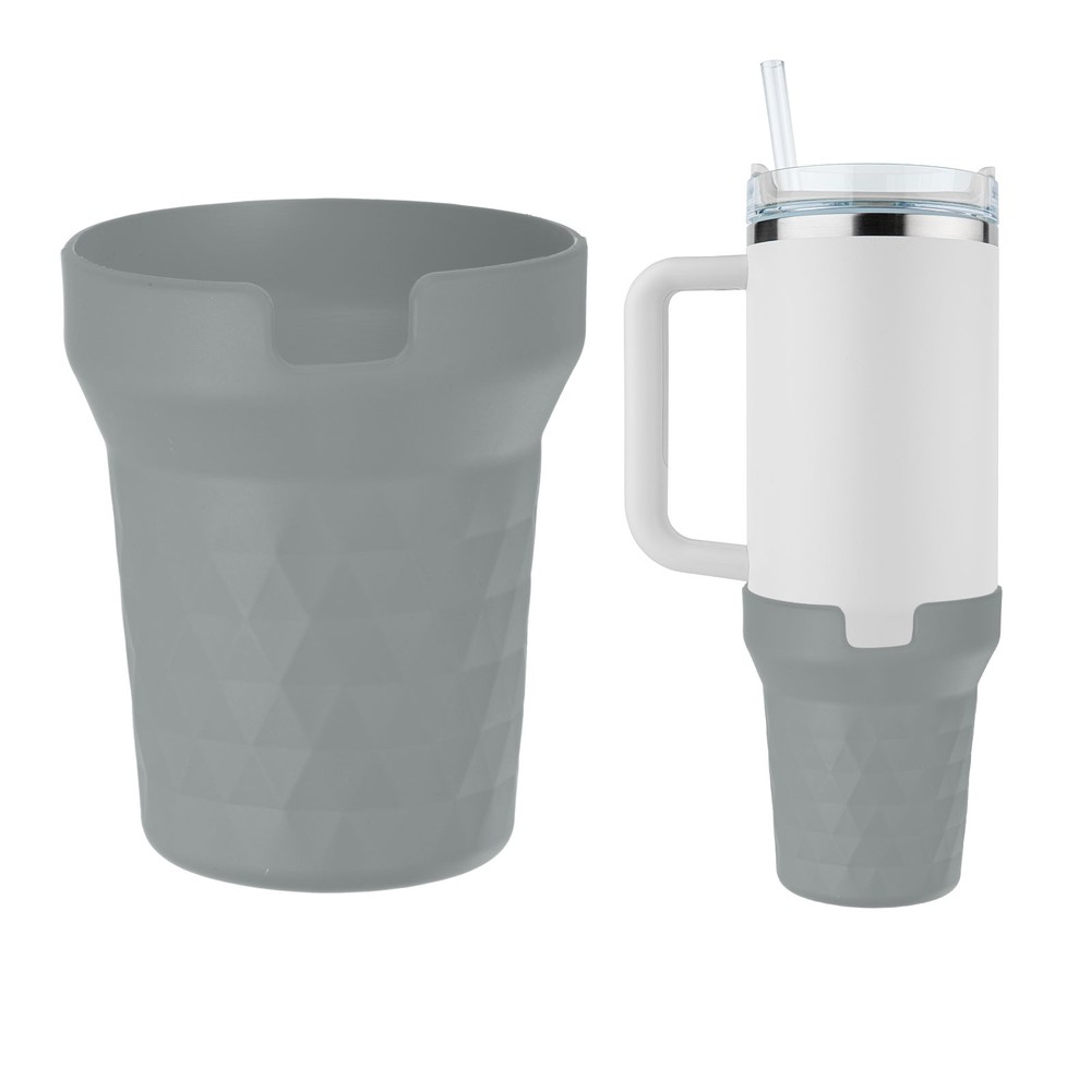 Silicone Water Bottle Boot [1PCS] - Bottom Bumper Protector [Grey]