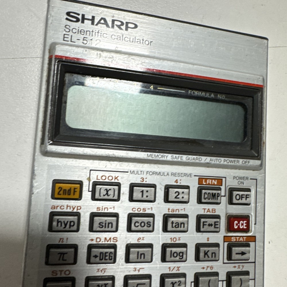 1983 Sharp EL-512 Scientific VTG Calculator
