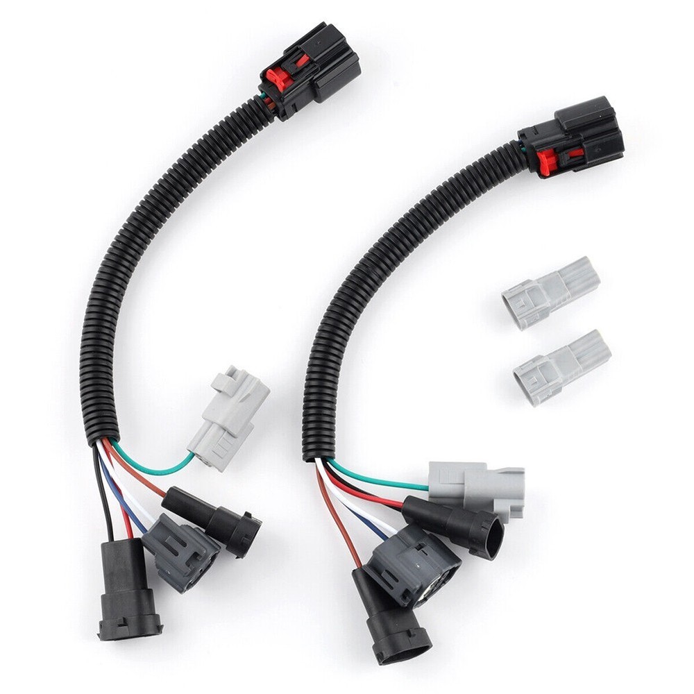 Stable Brightness No Flickering LED Headlight Conversion Connector Adapter Set