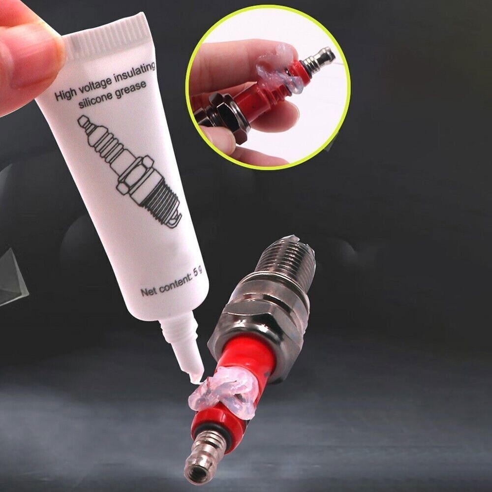 2Pcs Car Spark Plug Insulating Grease High Voltage Electrical Silicone Grease