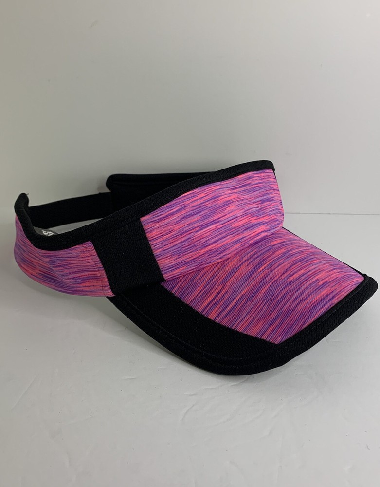 Pugs Performance Sun Visor Adjustable Women’s Pink & Black - EUC