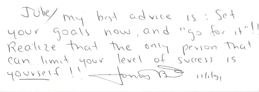 JON A. MCBRIDE Autograph Note Signed