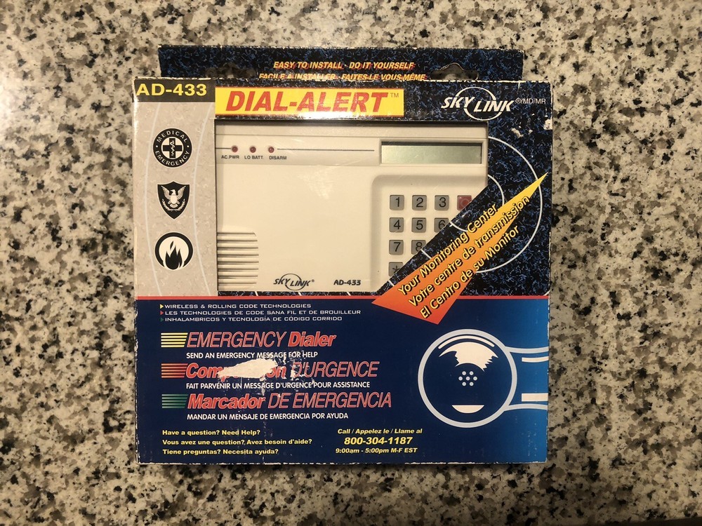 Skylink Wireless Security Emergency Dialer, 1-Way (AD-433)