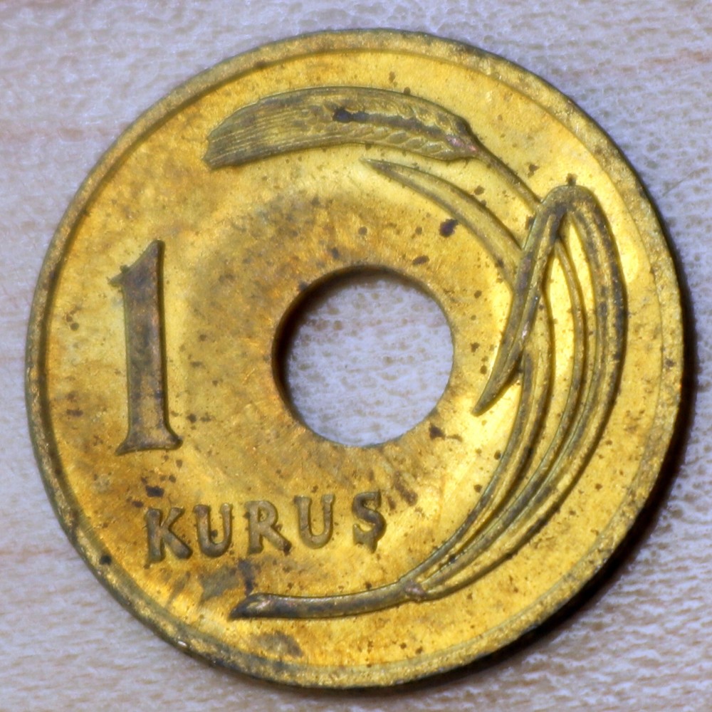 1949 Turkey 1 Kurus