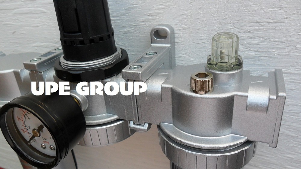 3/8" MID FLOW COMBO PARTICULATE FILTER MOISTURE TRAP LUBRICATOR REGULATOR