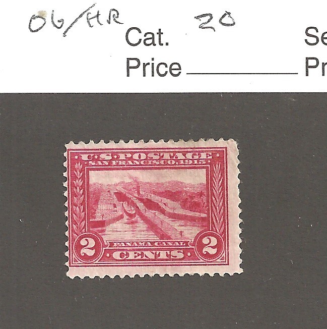 # 398, 2 cent carmine, 1913, OG/ HR