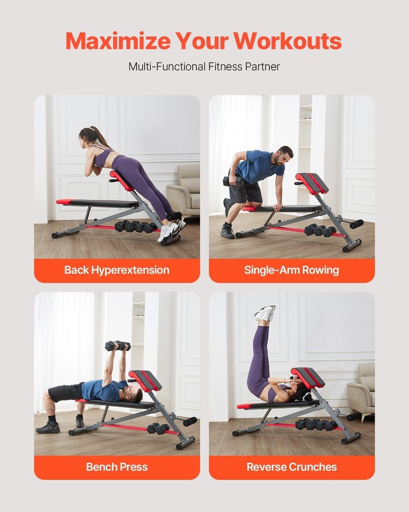 660lb Versatile Back Extension Bench with Adjustable Arm & Core Setup