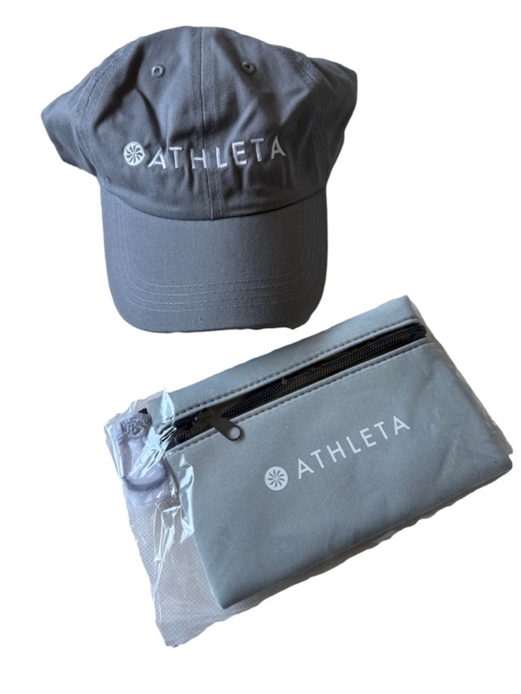 NWT Athleta Hat baseball cap and small zippered pouch set