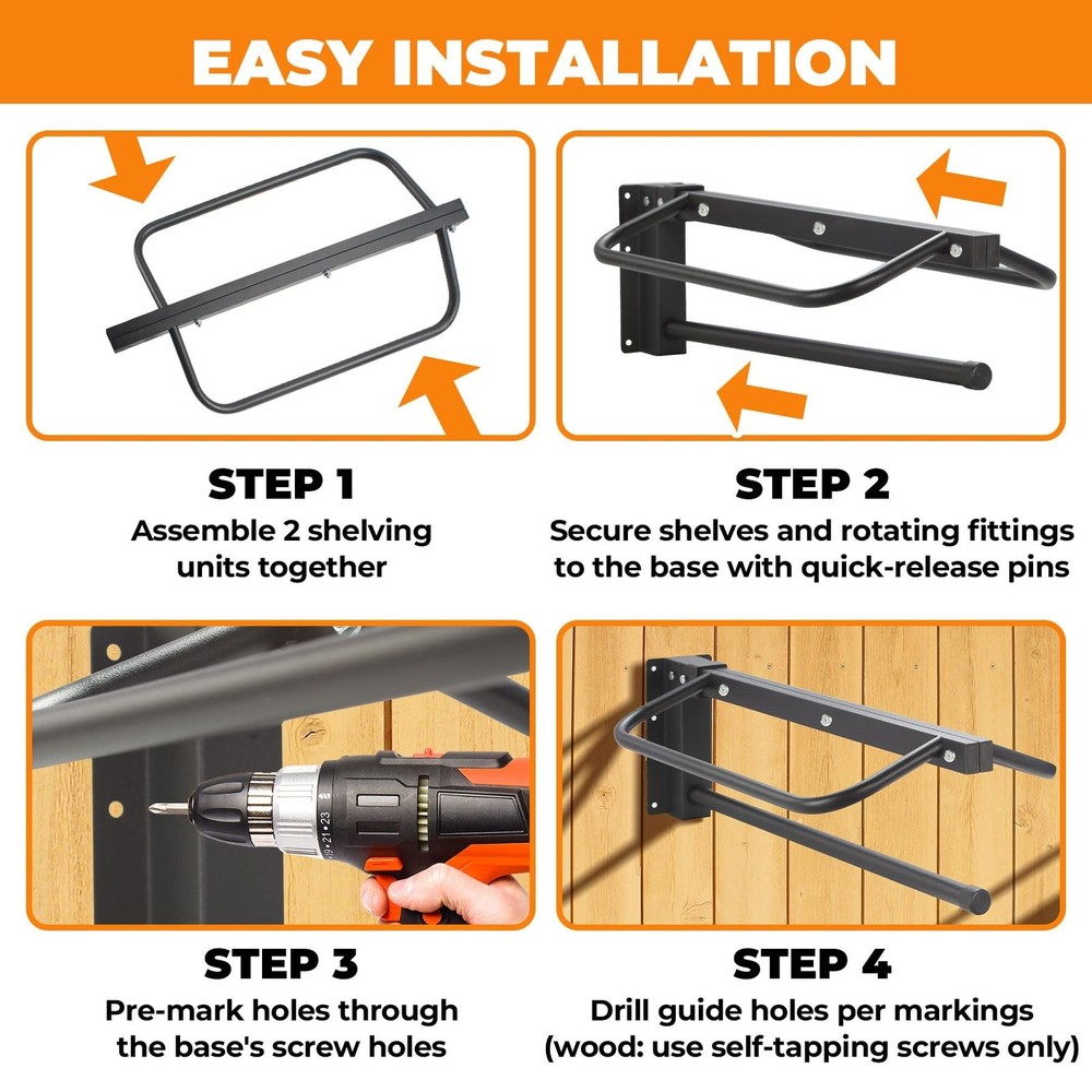 2 Pack Saddle Rack with Pad Bar,Heavy Duty Saddle Rack Wall Mount, Saddle Sta...
