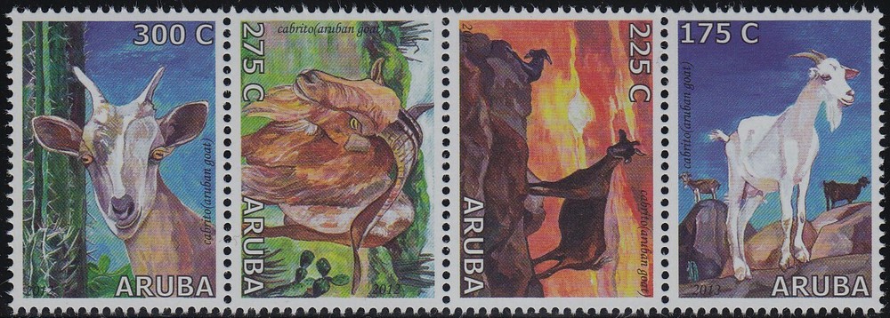 Aruba Issue 2012 (594-597) Goats