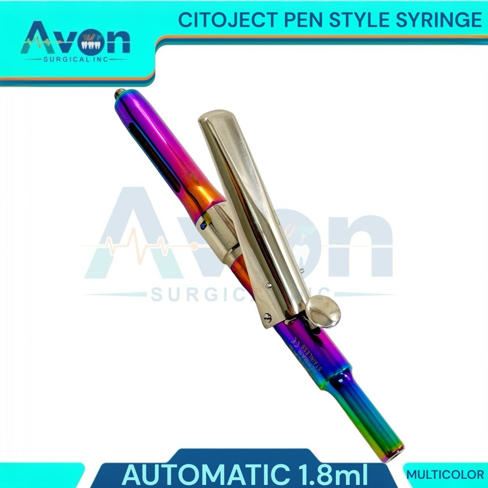 1 Ea Automatic Dosage Citoject Pen Syringe, 1.8mL, Multicolor - Dental Tools