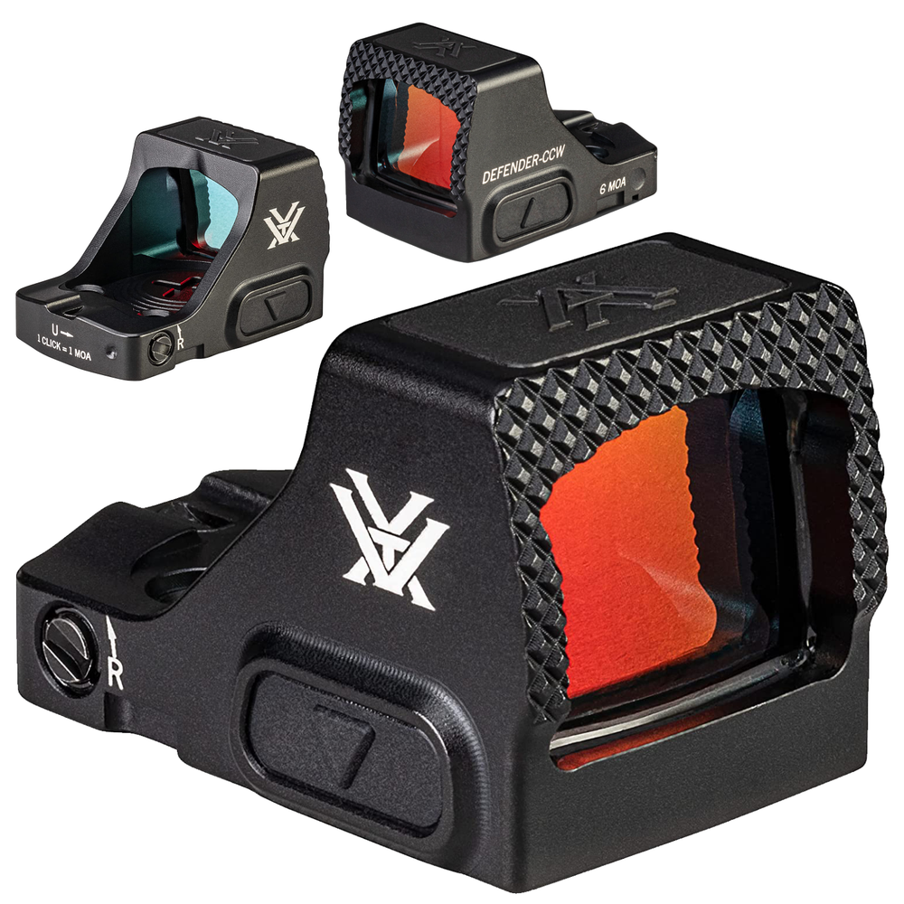 Vortex Optics Defender-CCW 6 MOA Red Dot with Free Camo Digital Hat Bundle