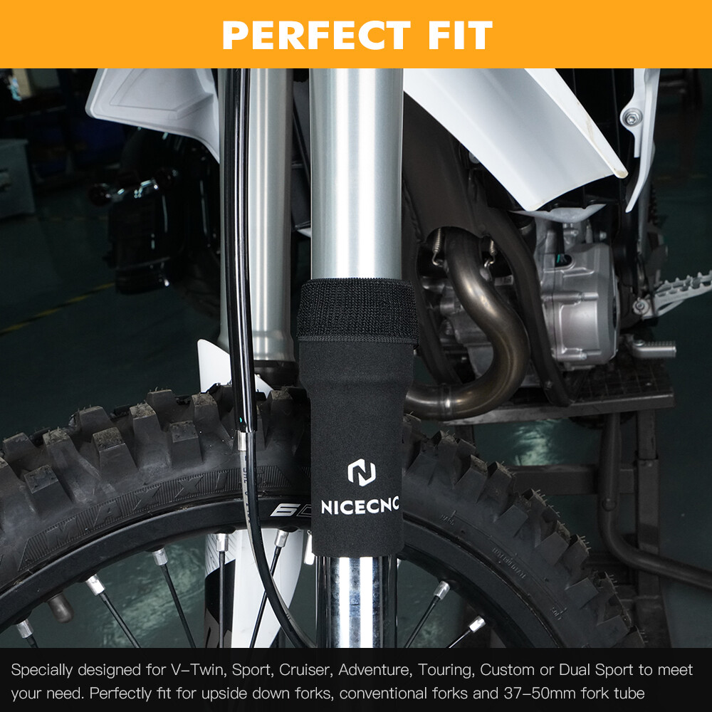 Front Fork Sock 6" Fork Seal Cover For KTM 37-50mm Upside Down Fork Universal