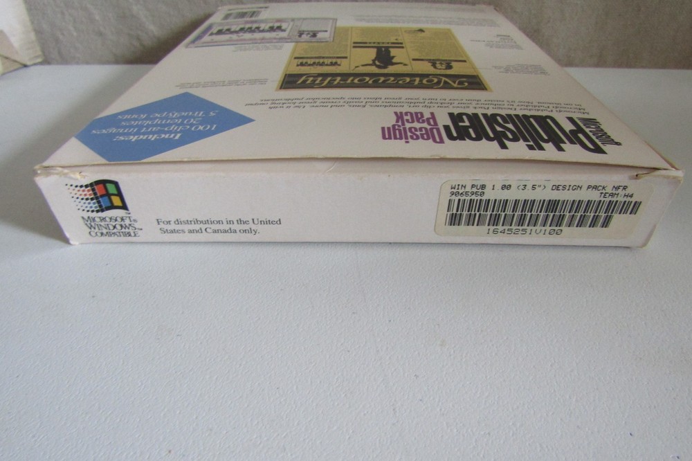 MICROSOFT PUBLISHER DESIGN PACK - SOFTWARE - 1994