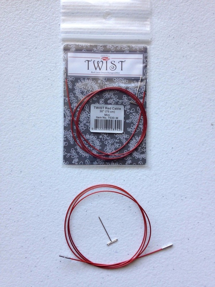 ChiaoGoo MINI TWIST RED Interchangeable Knitting Cables