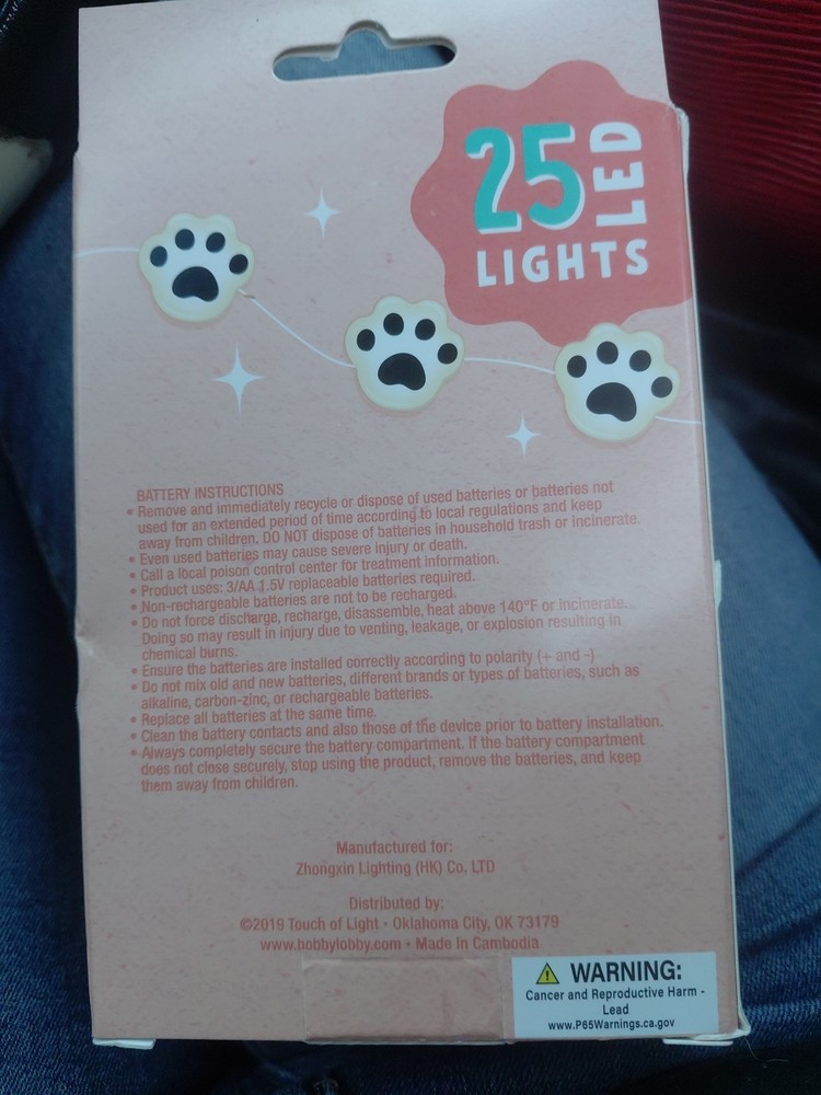 Paw LED String Lights