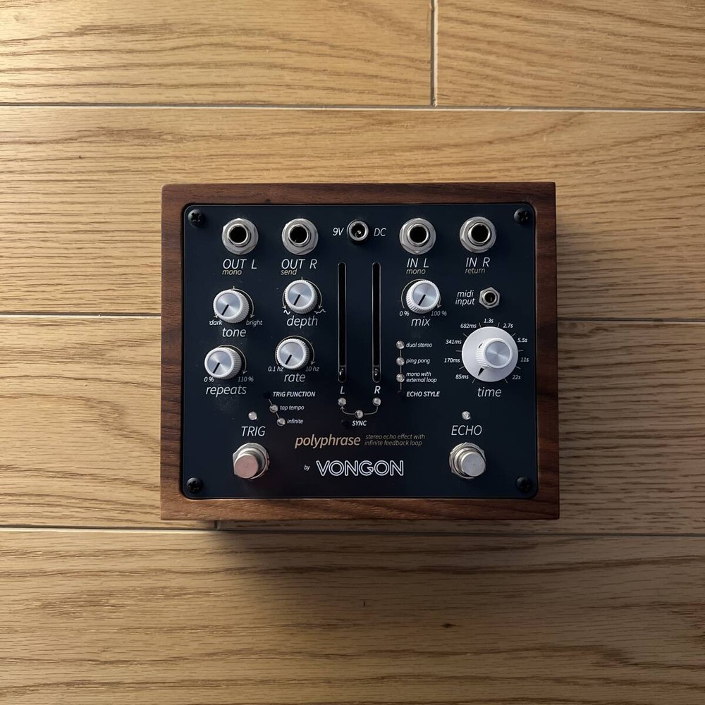 VONGON Polyphrase Stereo Echo Loop Device 1970s Digital Delay Inspired Used